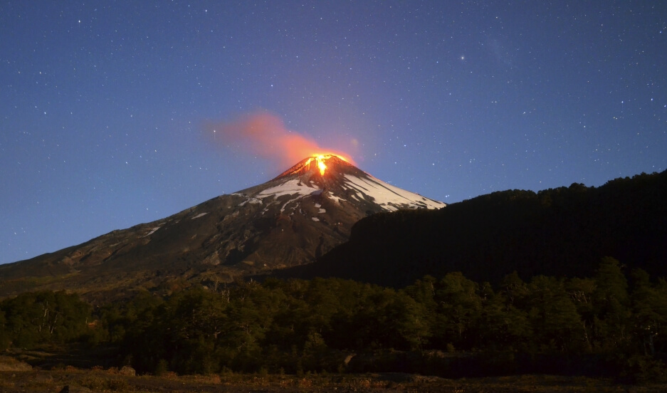 کوه Villarrica در شیلی