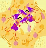 دستمال سر و گردن قصه دار تیداسان مدل فرشته Teadasun - Image 3
