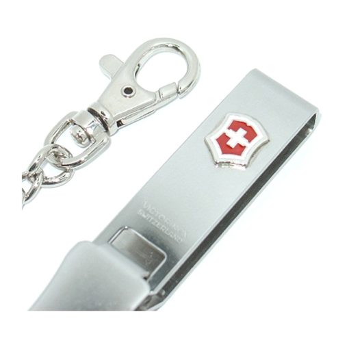 گیره کمربند فلزی زنجیری بلند چفت‌ دار ویکتورینوکس Victorinox klip 4.1860