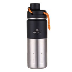 قمقمه ورزشی استیل سانتکو Santeco K2 Sports Bottle 500ml – مشکی