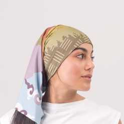 دستمال سر و گردن قصه دار تیداسان مدل سرزمین Teadasun Scarf