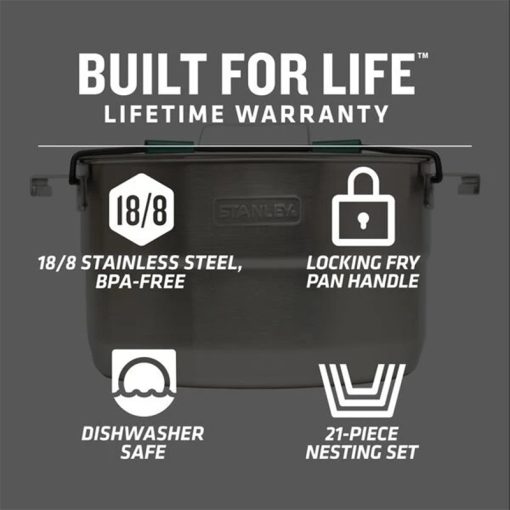 ست ظروف غذا 4 نفره استنلی Stanley Base Camp Cook Set