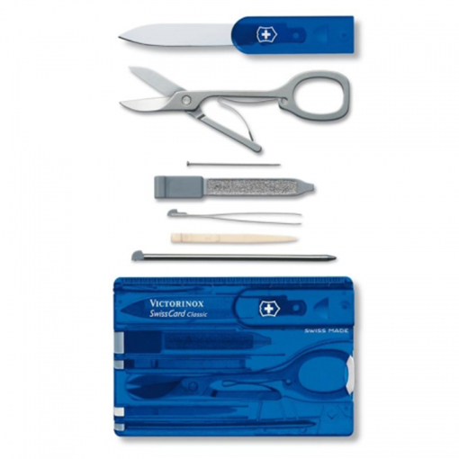 سویس کارت 10 کاره ویکتورینوکس آبی – Victorinox 0.7122.T2b1