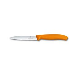 چاقوی تیغه دندانه دار نارنجی ویکتورینوکس Victorinox Swiss Classic Paring Knife 6.7736.L9