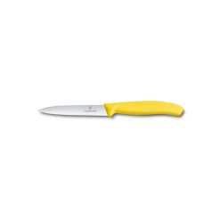 چاقوی تیغه دندانه دار سوئیسی زرد ویکتورینوکس Victorinox Swiss Classic Paring Knife 6.7736.L8