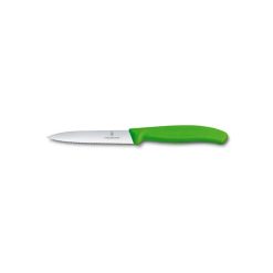 چاقوی تیغه دندانه دار سوئیسی سبز ویکتورینوکس Victorinox Swiss Classic Paring Knife 6.7736.L4