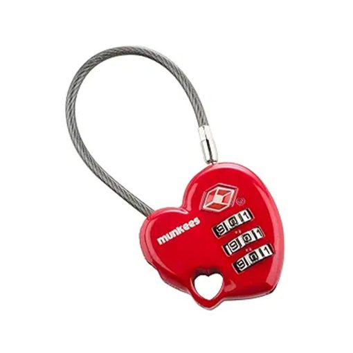 جاکلیدی قفل قلب مانکیز – Munkees TSA Combination Lock