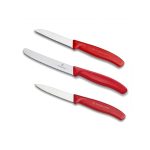 چاقوهای آشپزخانه ویکتورینوکس (مجموعه 3 عددی قرمز) victorinox 6.7111.3