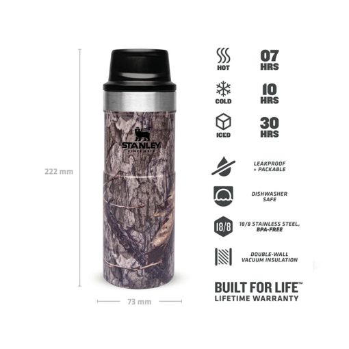 ماگ دکمه دار کلاسیک استتار استنلی Stanley Classic Travel Mug 470ml