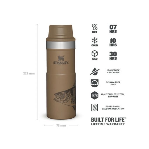 ماگ دکمه دار کلاسیک ماهی استنلی Stanley Classic Travel Mug 470ml