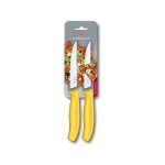 چاقوی استیک کلاسیک سوئیسی زرد (2عددی) ویکتورینوکس – Victorinox Swiss Classic Gourmet Steak Knife 6.7936.12L8b