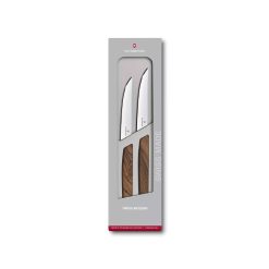 چاقوی کلاسیک دسته چوبی (دو عددی) آشپزخانه ویکتورینوکس –  Victorinox Swiss Modern 2 Piece Steak Knife Set 6.9000.12g