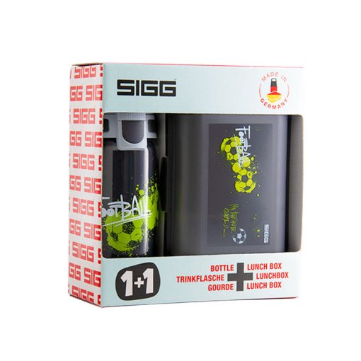 ست ظرف غذا و قمقمه سیگ مدل فوتبال – Sigg Set VIVA Set Football Tag