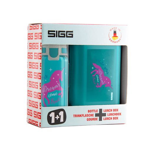 ست ظرف غذا و قمقمه سیگ مدل اسب شاخدار – Sigg VIVA Set Unicorn
