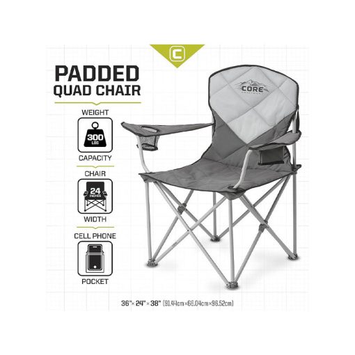 صندلی کمپینگ کر 40019 Core Folding Padded Quad Chair