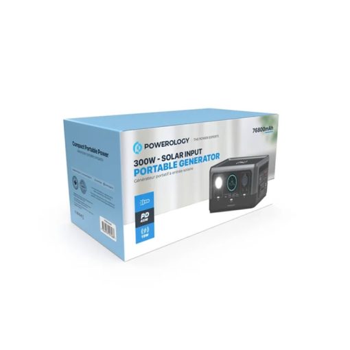 باتری طبیعت گردی پاورولوژی – Powerology Portable Generator 300W Solar Input