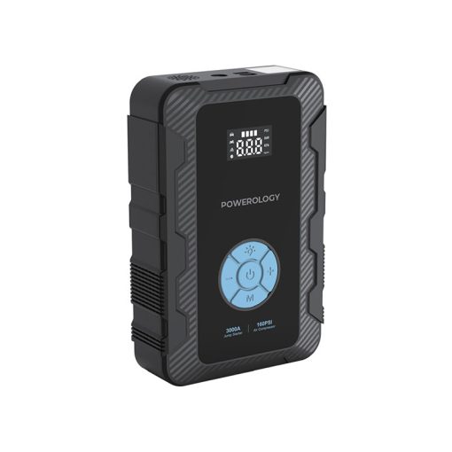 جامپ استارتر و پمپ باد پاورولوژی – Powerology Jump Start Air Compressor 20000mAh Power Bank