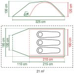 چادر 3 نفره داروین کلمن Coleman Darwin 3 Plus tent