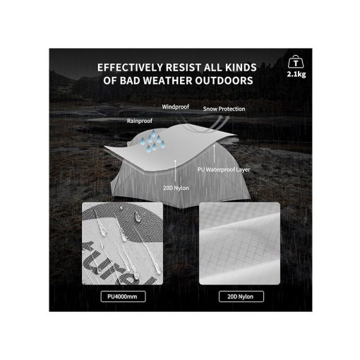 چادر دو نفره نیچرهایک مدل Naturehike Star river NH17T012-T