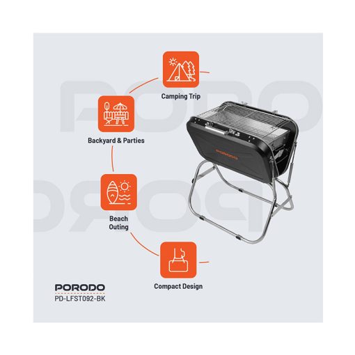 باربیکیو تاشو پرودو  PORODO portable folding