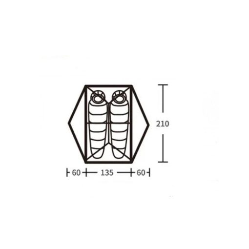 چادر دو نفره نیچرهایک مدل Naturehike Mongar NH17T007-M