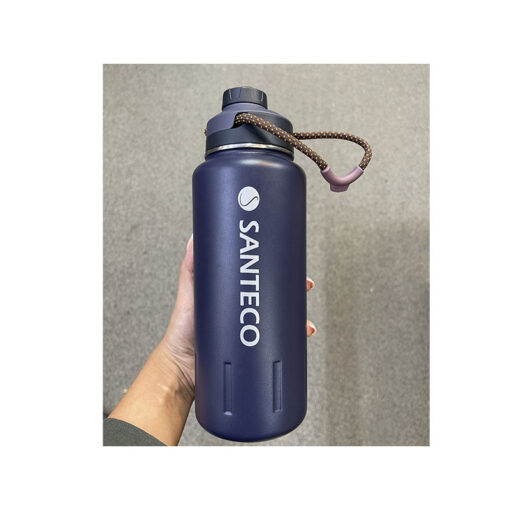 کالای ایراد دار قمقمه استیل سانتکو سرمه ای Open Box Santeco K2 Sports Bottle 950ml