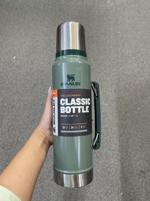 کالای ایراد دار فلاسک استنلی 1 لیتری سبز Open Box Stanley Classic