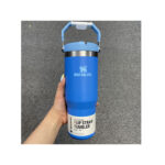 کالای ایراد ماگ نی دار استنلی آبی کد55  Open Box Stanley Flip Straw tumbler 880ml - Image 4
