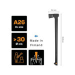 تبر طبیعتگردی فیسکارس – Fiskars Solid Splitting AXE A26 - Image 5