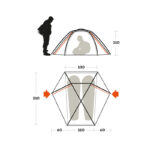 چادر فرینو مدل تریور 2 Ferrino trivor II tent - Image 2