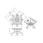 آتشدان تاشو با صفحه استیل مارس _ MARS Foldable Fire Pit - Image 7