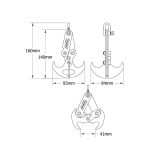 قلاب نجات تاشو بزرگ با کیف حمل مارس - MARS Gravity Hook - Image 3